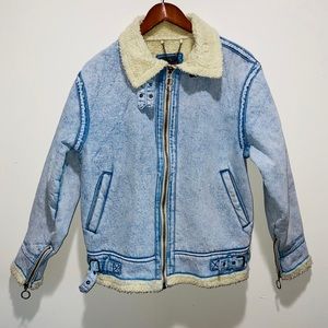 Zara Shearling Jacket Small